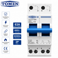 TOMZN 63A 2 Pole Manual Changeover Switch 400V – Dual Power Transfer Breaker